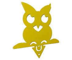 Alubox zampirino-Spirale Mückenschutz zum Bepflanzen Eule, gelb, 0.05 x 12 x 13 cm