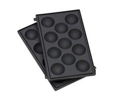 WMF Lono Snack Master Muffin Platten-Set, Zubehör, 2 abnehmbare Plattensets, antihaftbeschichtet