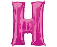 Anagram Folienballon 35416 Buchstabe H, 86,4 cm Pink