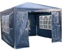 Airwave Pavillon 3 x 3 m, blau, Inklusive 1 x einzigartig gestalteter Windstangen für besondere Stabilität