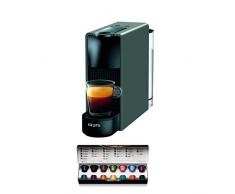 Krups Nespresso XN110B Essenza Mini Kaffeekapselmaschine, 1260 Watt, grau, 0,7 Liter