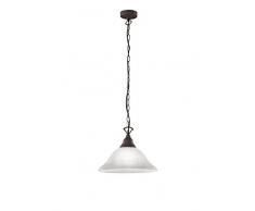 Reality Leuchten R30871024 Country A++ to E, Pendelleuchte, Metall, E27, Rostfarben, 15,5 x 15,5 x 130 cm