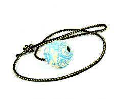 Dingo Gummiball mit Glocke Kordel 100 cm Mittel Trainingsball zum Apportieren 17317