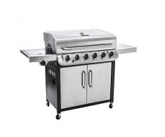 Char-Broil Convective 640 S XL - 6 Brenner Gasgrill mit Seitenbrenner, Edelstahl