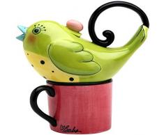 Appletree Teekanne für eine Person, Motiv Grüner Vogel