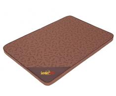 HobbyDog XL Mlijbk1 120 X 80 cm XL (R3) Light Matratze Hellbraun Mit Knochen, XL, Hellbraun Mit Knochen