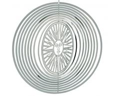 NATURES MELODY - Cosmo Windspiel SONNE, ca. 5 Zoll / ca. 12 cm, silberfarben