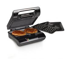 Princess 01.117002.01.001 117002 Kontaktgrill Multi & Sandwich Grill Compact Pro, Rost, Schwarz