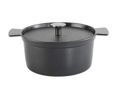 Ambiente SIXS24MO101 Six OClock Stieltopf, Gusseisen, emailliert, 24 cm