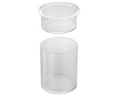 InterDesign Clarity Aufbewahrungsbox fÃ¼r Haaraccessoires, Bad Aufbewahrung aus Kunststoff mit zwei FÃ¤chern, durchsichtig