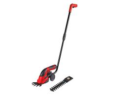 Matrix 310100131 AGBF 7,2 Akku Gras und Heckenschere mit Teleskopstange, Schnellwechstelfunktion, Rot/Schwarz