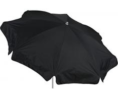 Balkonschirm Sonnenschirm Gartenschirm wasserabweisend 180 cm in anthrazit Bespannung 100% Polyester wasserabweisend