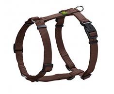 HUNTER VARIO RAPID Geschirr für Hunde aus Nylon, 5-fach verstellbar, weich, robust, M, braun