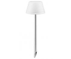 Eva Solo 571338.0 Solarlampe mit Spieß, Kabellos, Höhe 38 cm, Energieklasse A, aluminium/weiß, 13,2 x 13,2 x 38 cm