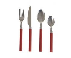 Bo-Camp Besteck, 4-teilig, 1 Person, Rot