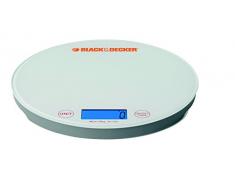 Black + Decker SK3050 W-qw Elektronische Küchenwaage, Tragfähigkeit 3 kg, automatische Abschaltung