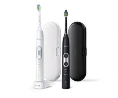 Philips Sonicare HX6877/35 Elektrische Zahnbürste für Erwachsene, Schwarz, Weiß