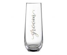 Lillian Rose G116 GR Gold Groom Champagnerglas ohne Stiel, Höhe 14 cm