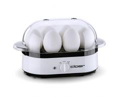 Cloer 6081 Eierkocher mit akustischer Fertigmeldung, Kunststoff, weiß