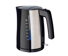 Melitta II Wasserkocher Look Aqua 1026-02 BK SST (1,7 Liter, 2400Watt) mit automatischer Endabschaltung, verdecktem Heizelement und Überhitzungsschutz, Kunststoff, 1.7 liters