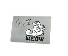 Karlie Simons Cat Meow Teppich für Teller, Grau