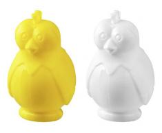 FACKELMANN Eitrenner Lady GACKER, Eigelbtrenner aus Silikon, lustiger Eidottertrenner (Farbe: Weiß oder Gelb - Nicht frei wählbar), Menge: 1 Stück