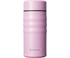 Kyocera TWIST TOP - isolierte Trinkflasche mit keramischer Innenbeschichtung | schadstoff-frei | auslaufsicher | leicht | stylisch | pink, 350 ml