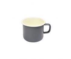 Dexam Vintage Home Emaille Espresso Tasse, Schiefer grau