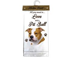 E&S Pets 700-26 Pit Bull, brindle & White Küchentücher baumwolle beige