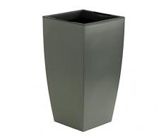 Dehner Pflanztopf mit Bewässerungssystem, ca. 57 x 30 x 30 cm, Kunststoff, granit