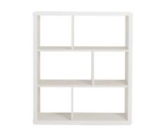 PHOENIX 118838WE Regal, Holz, weià hochglanz, 38 x 99,8 x 114,9 cm