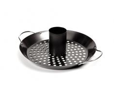 Charcoal Companion Wok mit Geflügelrost, antihaftbeschichtet, schwarz, 7.7x31.19x30.89 cm, CC3503