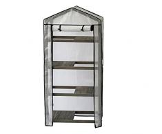 VegTrug Holz-Gewächshaus für Kinderzimmer und PE-Abdeckung, Grau