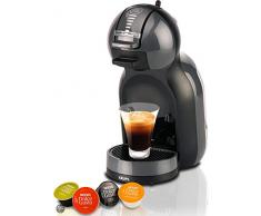 Krups Nescafé Dolce Gusto Mini Me KP1208 Kapsel Kaffeemaschine (für heiße und kalte Getränke, 15 bar Pumpendruck, automatische Wasserdosierung, Flow-Stop Technologie, 0,8 l Wassertank) anthrazit/grau