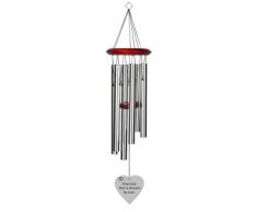 Chimesofyourlife One Love Windspiel für Hochzeit, 68,6 cm, silberfarben