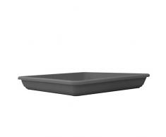 Euro3Plast 1711.62 Untersetzer 35 cm, Krea quadratisch, anthrazit