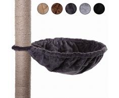 dibea KB00122 Kratzbaum Liegemulde, M, grau
