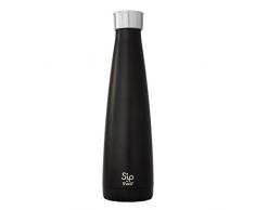 Swell 20023-A18-03801 Stainless Steel Wasserflasche, 18-8 Stahl, Schwarze Lakritze