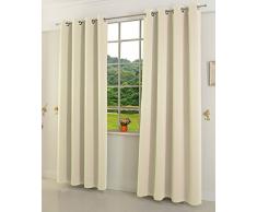 Gardinenbox Verdunkelungsvorhang Ãsen matt uni Farben, Creme, 245x140 (HxB) blickdicht Blackout, 20600