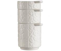 Mason Cash 2001.076 Messbecher, 3 Stück, Steingut, cremefarben