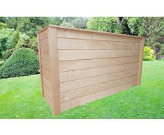 SchwibboLa Massives Hochbeet Deluxe, FSC zertifiziertes OSMO Holz, Maße 170 x 100 x 100 cm Pflanzkasten, Blumenkasten, Frühbeet, Beet