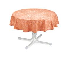 BEST 09820694 Tischdecke rund 160 cm, terracotta