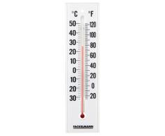 Fackelmann Thermometer TECNO, Thermometer für den Innenbereich, analoge Temperaturanzeige (Farbe: Weiß/Schwarz), Menge: 1 Stück
