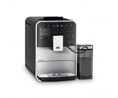 Melitta Caffeo Barista TS Smart F850-101 Kaffeevollautomat mit Milchbehälter | Smartphone-Steuerung mit Connect App | One Touch Funktion | Pro Aqua Filtertechnologie | Silber