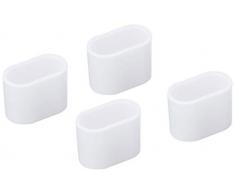 greemotion 130898 Fußkappen-Set für Klappsessel Toulouse, weiß, 4 Stück