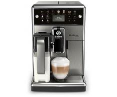 Saeco PicoBaristo Deluxe SM5573/10 Kaffeevollautomat, 12 Kaffeespezialitäten (integriertes Milchsystem, LED Display) Edelstahl