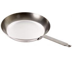 Matfer 062003 Bourgeat Bratpfanne, rund, Stahl 17 3/4-Inch grau