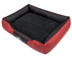 Hobbydog R3 CEECZE4 Größe R3 95X73 cm Rot Cesar Exclusive R3 Bett Schlafplatz Hundebett Hundesofa Eco Leder, L, Multicolored, 5 kg