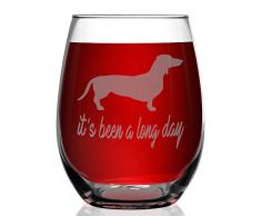 Shop4Ever Weinglas mit LasergravurIts Been A Long Day 15 oz. Stemless