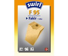 Swirl F 95 Spezialpapier Staubsaugerbeutel für Fakir Staubsauger, Classic, 4 Stück
